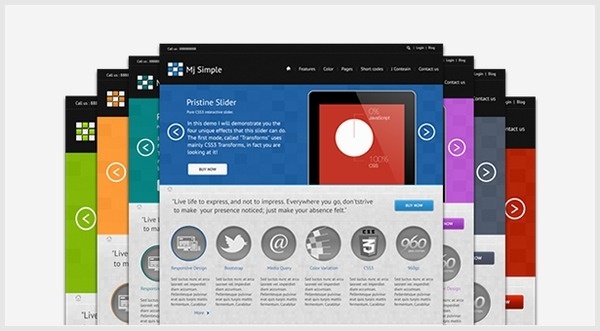 Mj Simple - Joomla Template #template #responsive #joomla #mobile