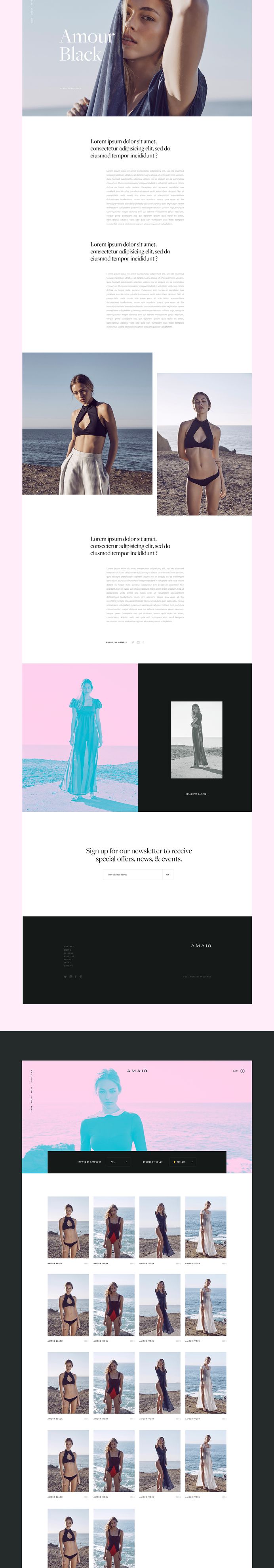 Amaio - Ecommerce Website on Behance