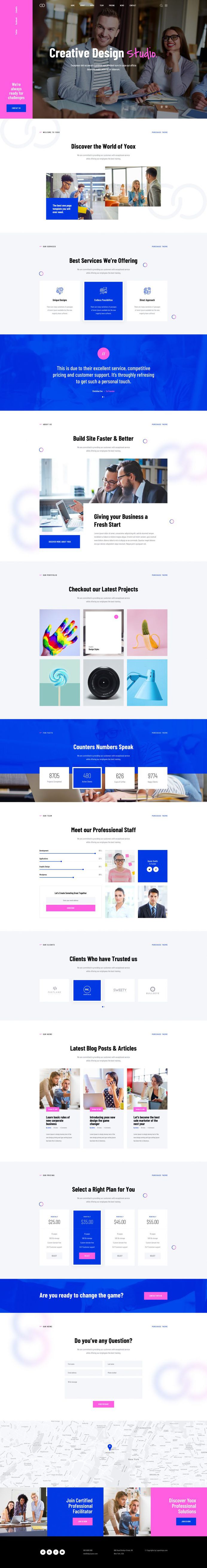 Yoox – Fine One Page Parallax PSD Template by Layerdrops