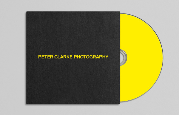 Peter Clarke Photography #dvd #yellow #bold #black #clean #stationery #typography