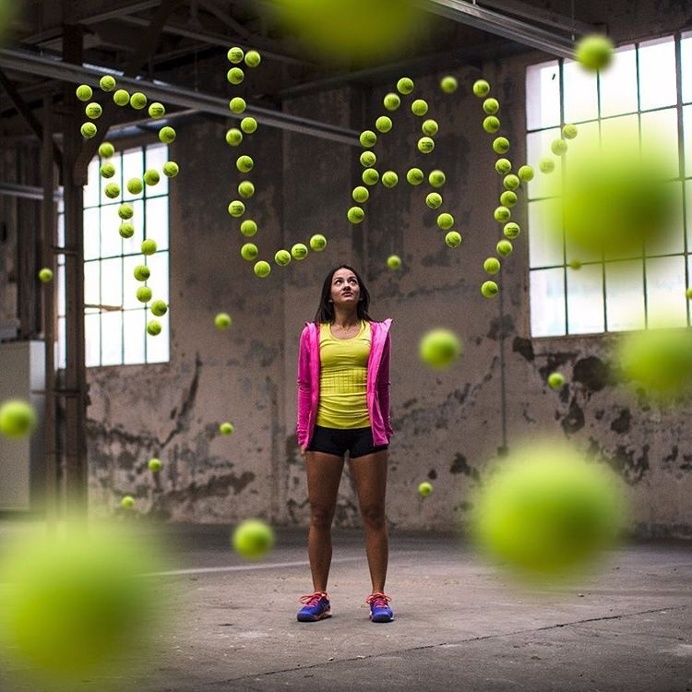 Tennis Typography Play Game