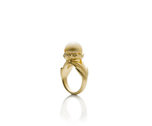 PADMA PEARL #designer #solid #fashiongold #gold #lux #pearl #ring #luxury