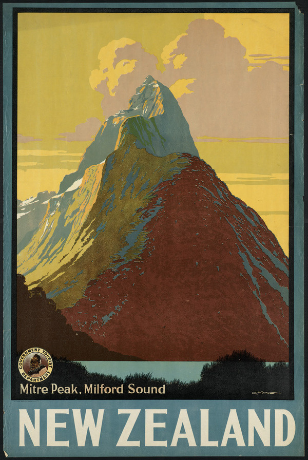 All sizes | New Zealand. Mitre Peak, Milford Sound | Flickr Photo Sharing! #travel #poster