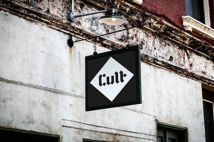 Cult logo & signage