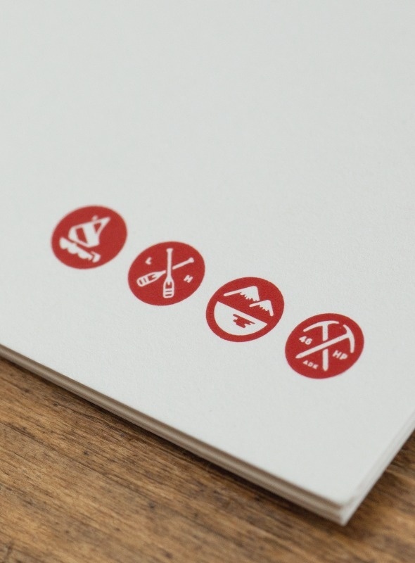 Tag Collective | Lake House Icons #placid #red #branding #design #graphic #icons #tag #collective #lake #nyc