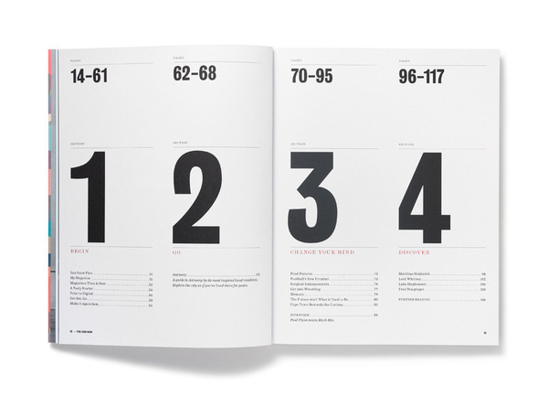 YouCanNow Issue One Alex Hunting #index #of #toc #grid #spread #contents #numbers #layout #table