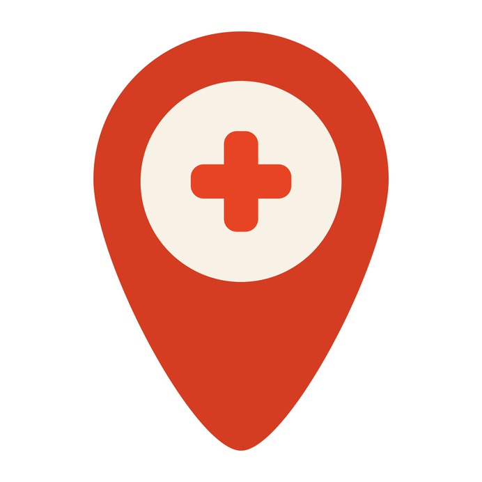 See more icon inspiration related to gps, hospital, placeholder, map pointer, map location, map point, Maps and Flags and signs on Flaticon.