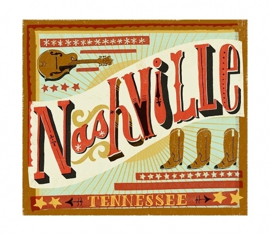 Nashville - The Everywhere Project #lettering #nashville #mary #tennessee #mcdevitt #kate