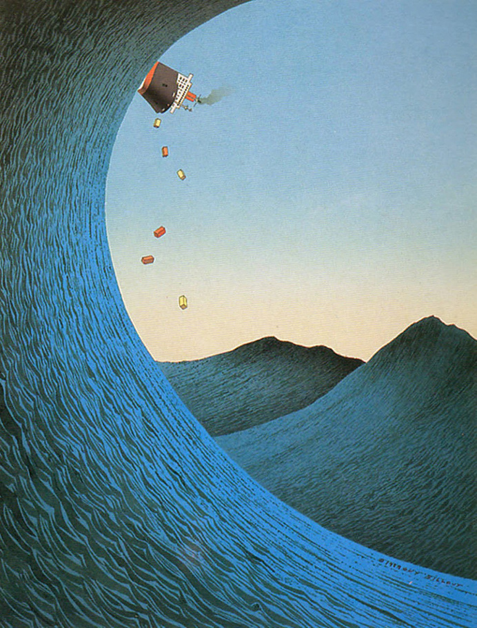 illustration, guy billout, abstract