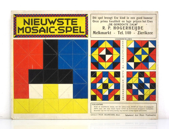 De Stijl style 1920s Mosaic board game – BDF