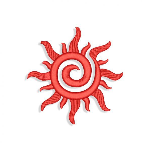 The Sun Embroidery design
