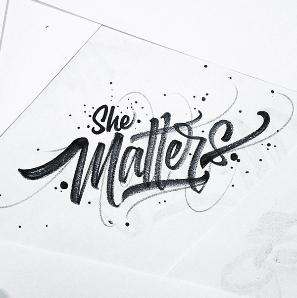Typographic Aesthetics: Brushpen Lettering by David Milan