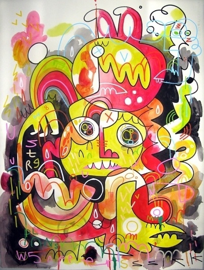 .. Wired - F C H i C H K 'L #burgerman #jon #illustration #painting #spray