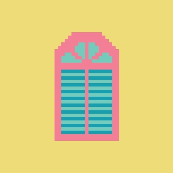 Old windows #old #vector #pixel #illustration #art #window #pastel