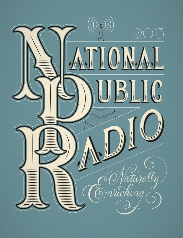 NPR Calendar | Jessica Hische #hische #jessica #custom #npr #typography