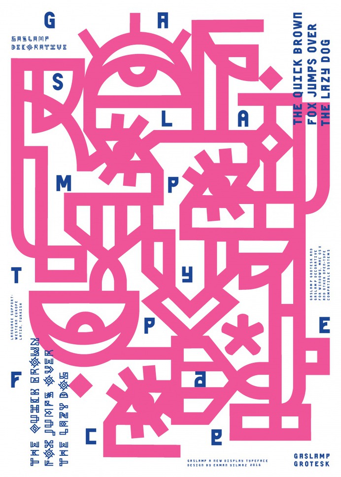 Gaslmap Typeface – E R M A N : Y I L M A Z