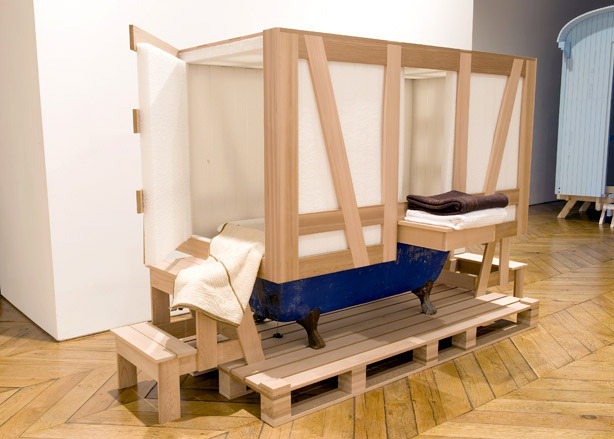 Crate Series by Studio Makkink and Bey | Blue Ant Studio #bathtub #interior #openplan