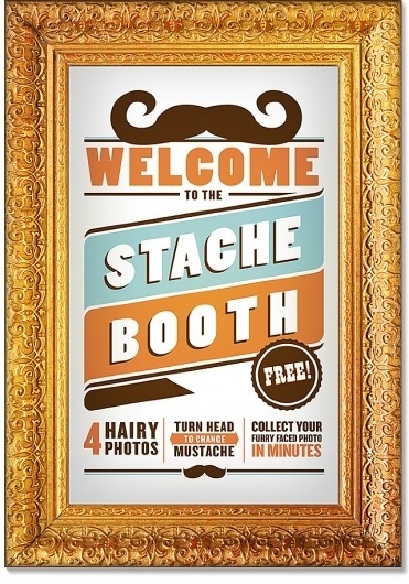 LA GRAPHICA #moustache #design #typography
