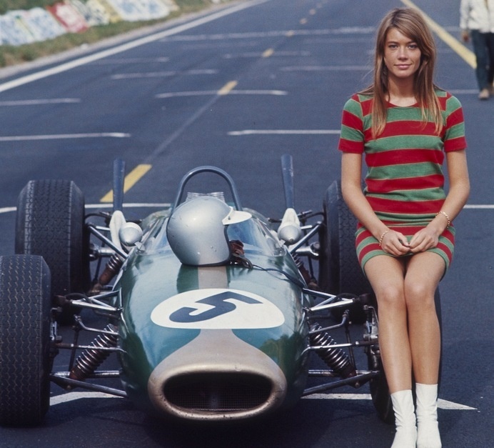 Francoise Hardy Playing In The Film 'Grand Prix' #hardy #women #franã§oise #beautiful