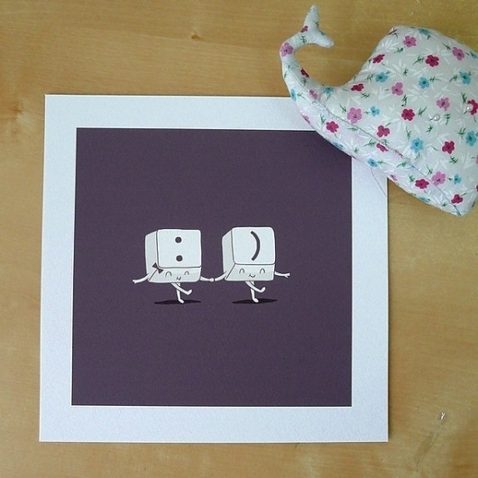 Happy Ever After Print by ilovedoodle on Etsy #smiley #print