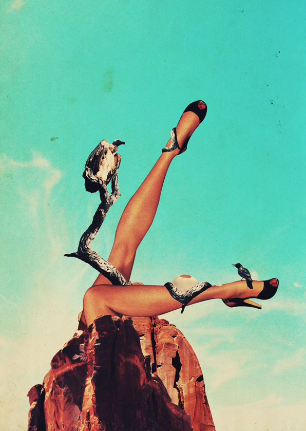 ambush_by_promopocket d31lt8l.jpg (596×839) #vintage #collage #legs #vultures