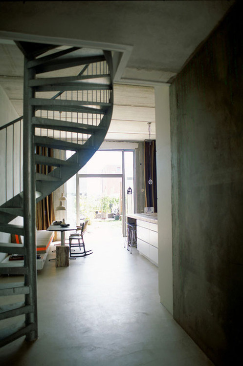 CJWHO ™ (a modern home in amsterdam) #concrete #modern #design #interiors #architecture #amsterdam #stairs