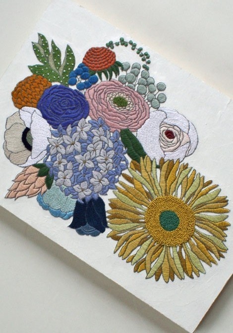 yumiko higuchi #embroidery #patterns #floral