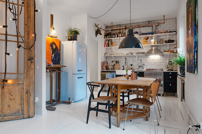 A small home with a great personality! #interior #apartment #kitchen