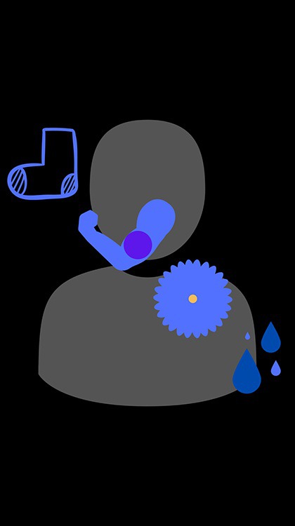 Blue was the color of the moment the boy realized he was alone in the world -- blue sock, blue bruises, blue aster, blue tears.