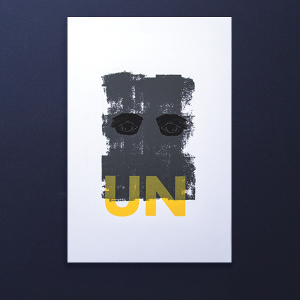 UN #sun #eyes #print #texture #serigraphie #screen #printing #srigraphie
