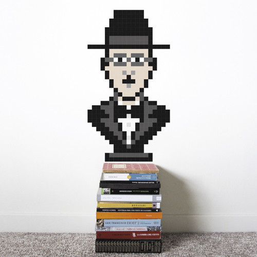 Puxxle · Fernando #puxxle #pessoa #decor #puzzle #pixel #bust #wall #fernando #art #decoration #8bit