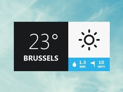 Dribbble - Weather Pop-up by Monsters'Lab #app #weather