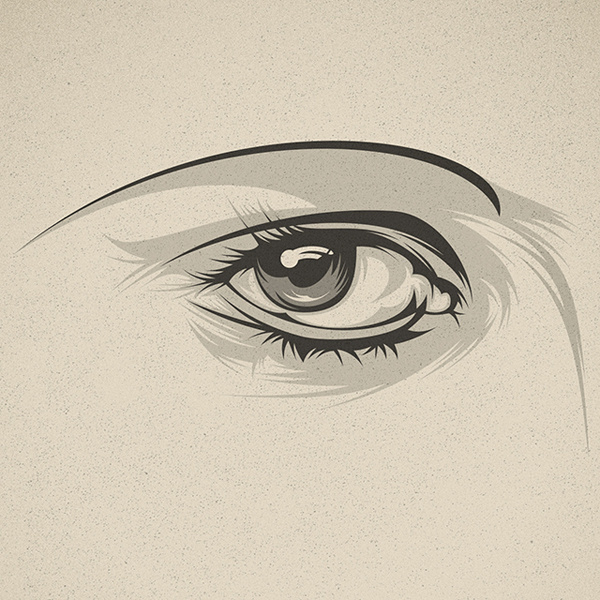 Look at me! on Behance #eye #illustration #close