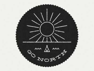 Go north #logo #motorcycle #sun #seal #travel #trip #outdoor #tent