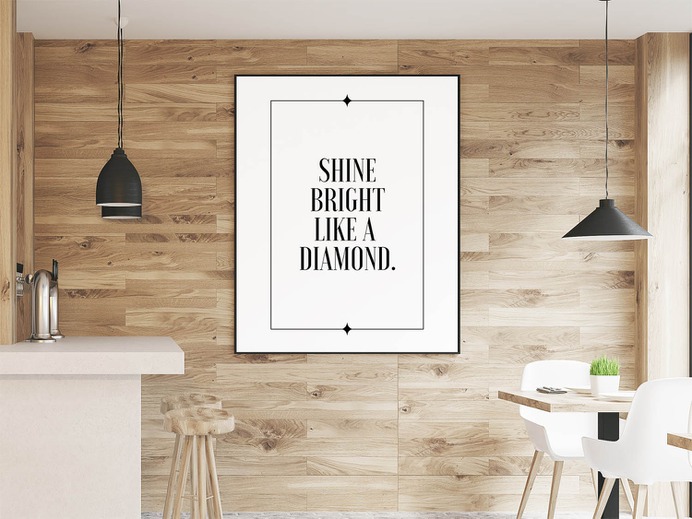 Shine Bright Like a Diamond Printable Wall Art