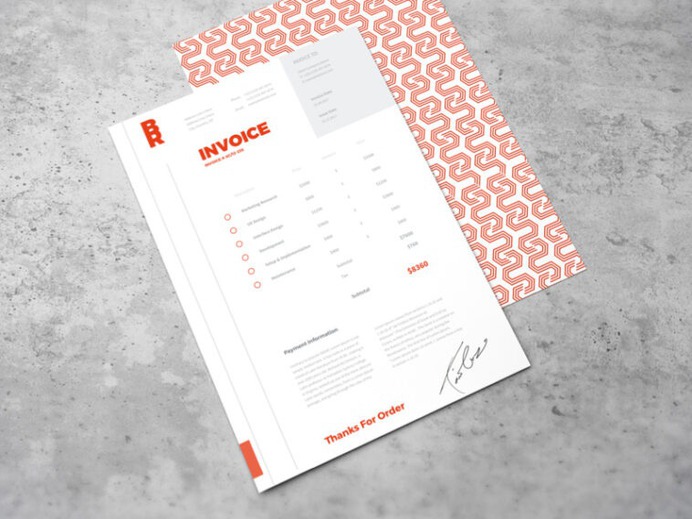 7 Free Invoice Templates inf Sketch File Format - Smashfreakz