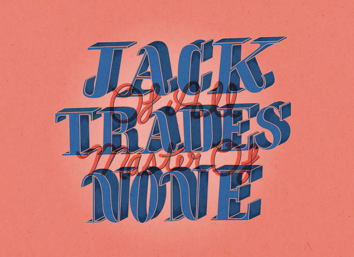 MASTER OF NONE #lettering #vector #script #serif #digital #illustration #typography