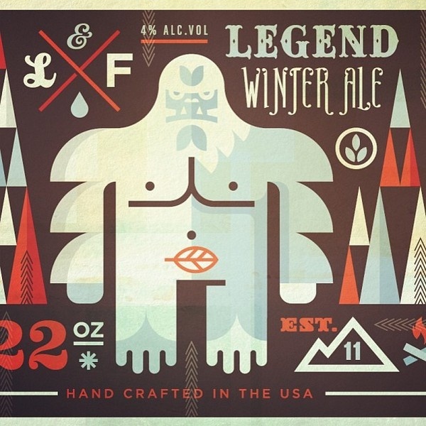 Likes #illustration #packaging #drink #beer #mountain #tree #mouse #circus #flame #sasquatch #yeti #cherry