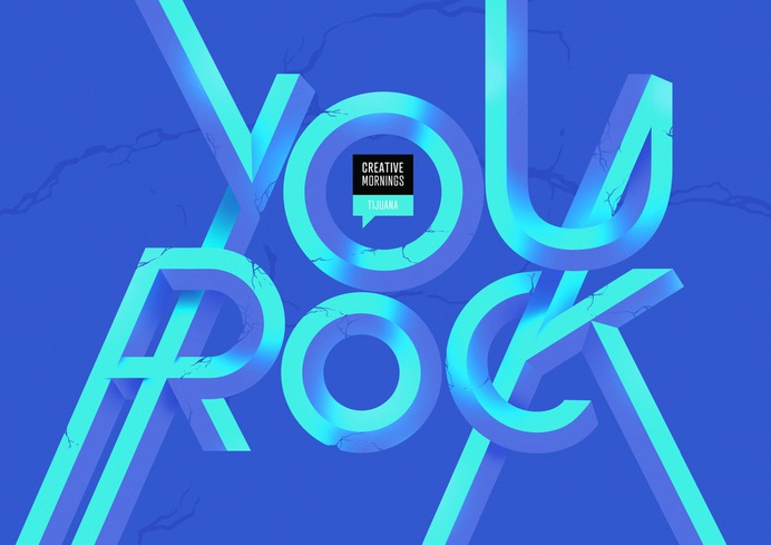 #A05.2019 Creative Mornings - Franko Rosas #lettering #customtype #typography #displaytype