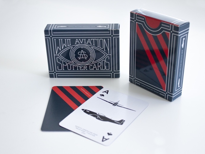 #playingcards #cards #WWII #aviation #airplanes #planes #illustration #lettering