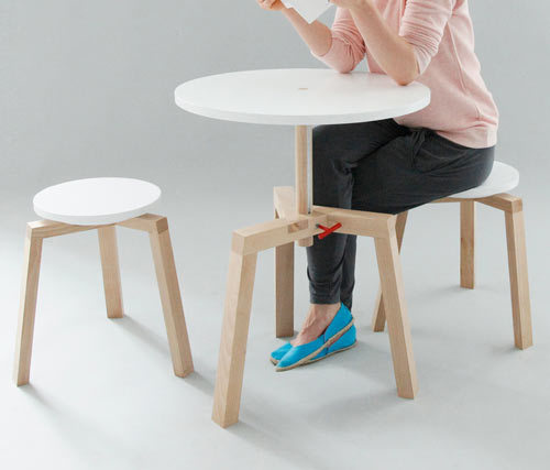 Adjustable Multifunctional Furniture by Agnieszka Mazur Photo #interior #design #industrial