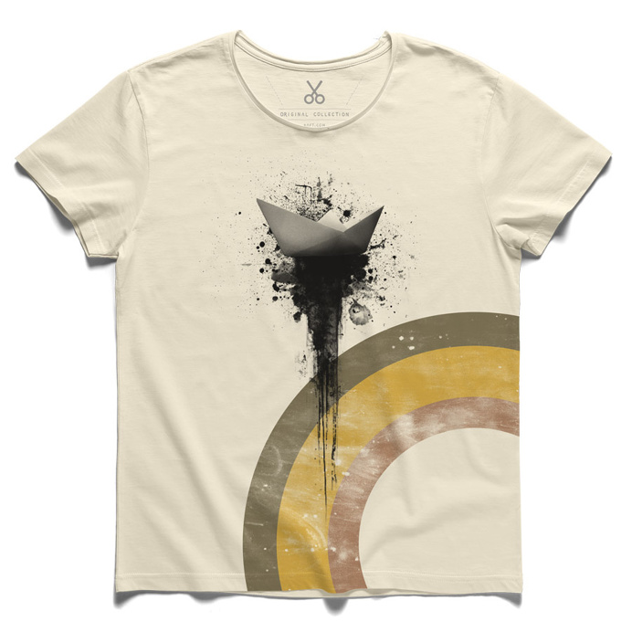 #pahn #beige #tee #tshirt #marktwain #pahn #boat #papership #rainbow #splash #beige