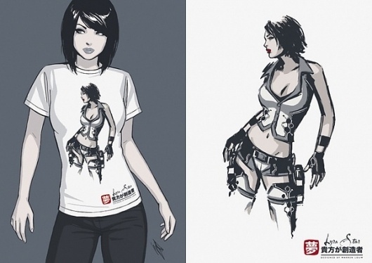 CGPortfolio - Warren Louw #girl #tshirt #digital #photoshop #painting
