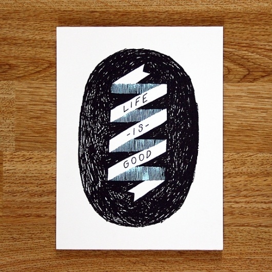 The Fox Is Black #type #illustration