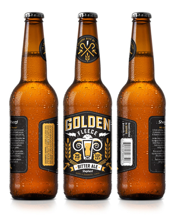 GoldenFleece #packaging #beer #label