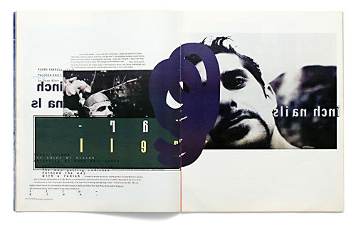 Magazine Design Inspiration MagSpreads: Interview David Carson #pub