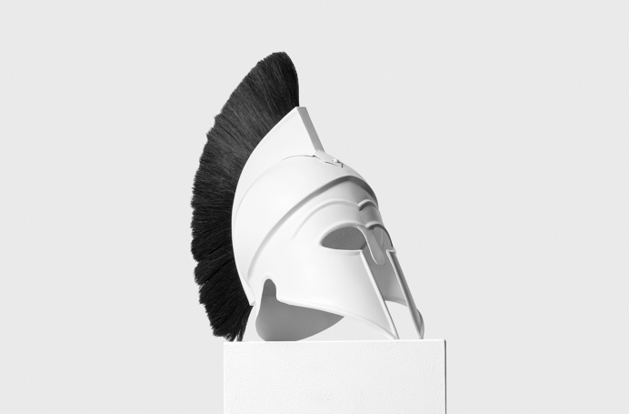 Roman helmet. Upton Belts MMXV shoot by Wedge and Lever. #Roman #sculpture #mohawk #war #real #no3d #white #black #flag #liberation #statue