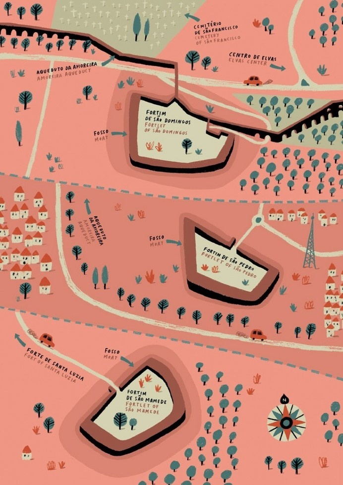 Andre Letria | Elvas #illustration #map