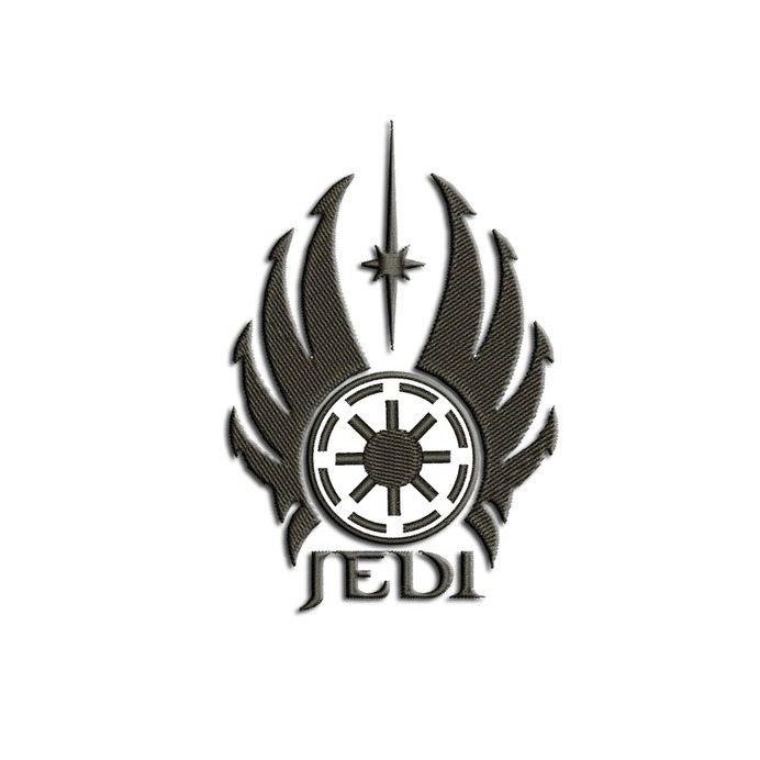 Jedi Logo Embroidery design