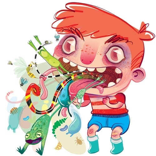 DandyCat Digital-Illustration *Karolina Kaczmarczyk* Ugly Words #character